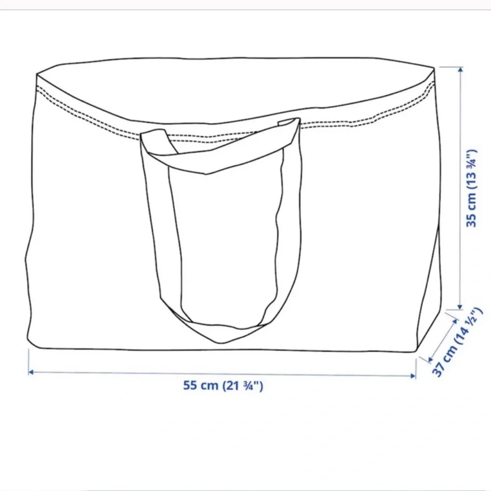 IKEA Large 19 Gallons FRAKTA Tote Bag